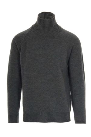 Grey virgin wool sweater PAOLO PECORA | A072F0098995